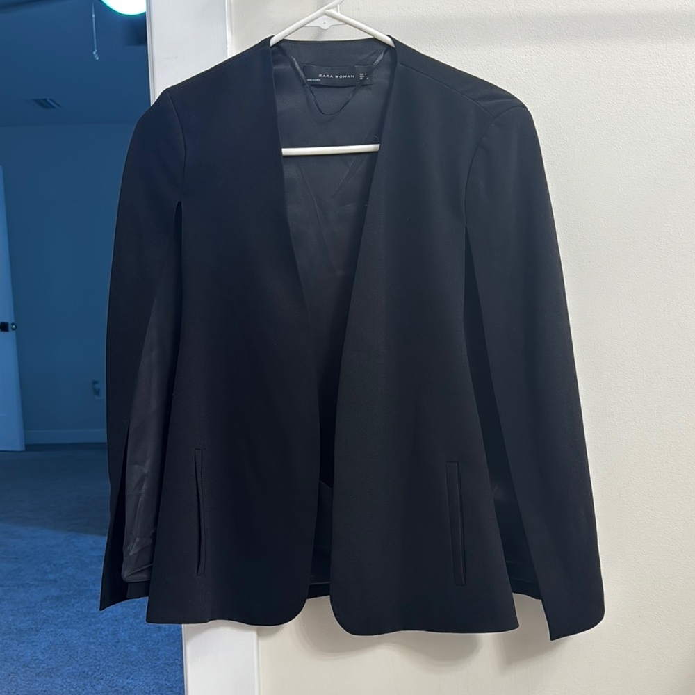 Zara Black Tailored Blazer